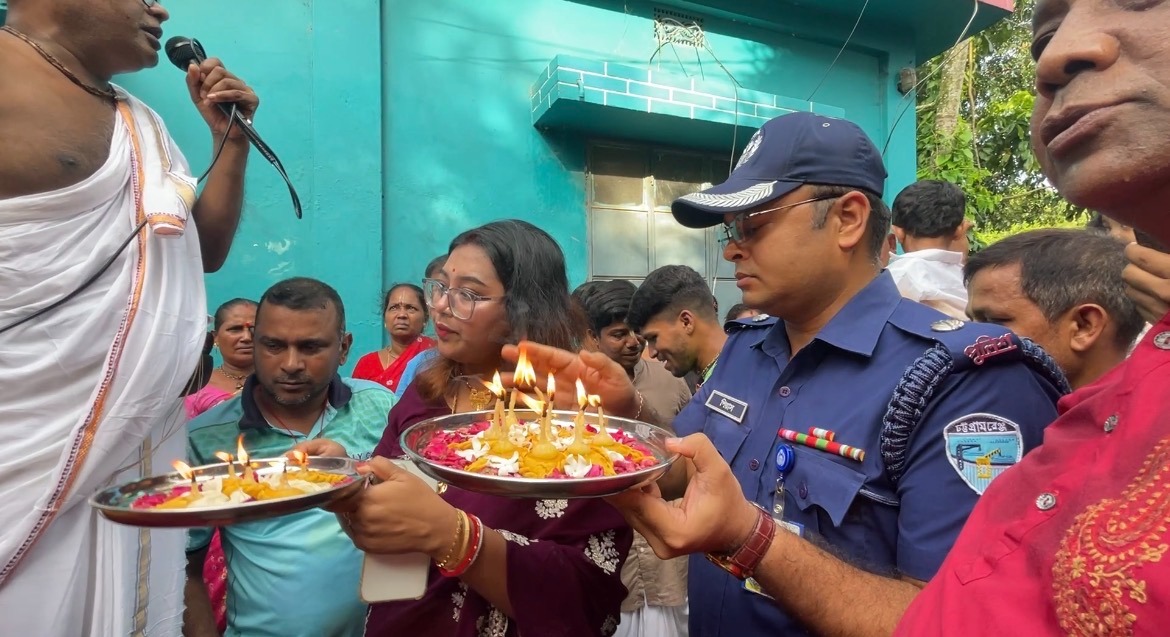 নবীনগরে উৎসবমুখর পরিবেশে জগন্নাথদেবের রথযাত্রা উদযাপন