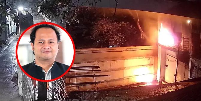আ. লীগের নেতা নওফেলের বাড়িতে পেট্রলবোমা নিক্ষেপ, অগ্নিসংযোগ