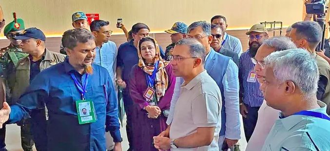 মাতারবাড়ী কয়লা বিদ্যুৎকেন্দ্র পরিদর্শন করলেন প্রধানমন্ত্রী